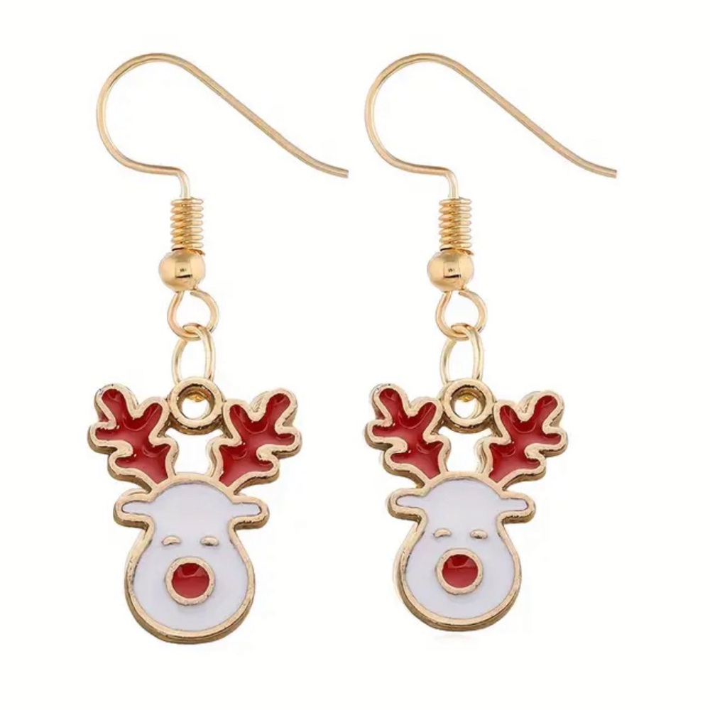 NWT RUDOLF WHITE EARRINGS WITH HOOK #2